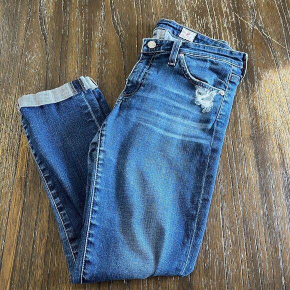 AG Adriano Goldschmied Stilt Roll-Up Cigarette Jeans | Size 29R - Picture 11 of 13